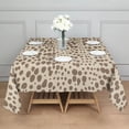 thumbnail image 3 of Beige and Brown Of Leopard Print Square Tablecloth,Waterproof Square Table Cover,Wipeable Spillproof Washable Table Cover for Home Kitchen Party Decor 42"X42"(107x107cm), 3 of 6