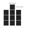 thumbnail image 2 of TABLZONE 10Pcs Black PVC Backsplash Tile Stickers Removable Self Adhesive Wall Sticker for Kitchen and Bathroom, 2 of 7