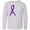 AC-Heather Grey, variant on Inktastic Testicular Cancer Awareness Faith over Fear Long Sleeve Youth T-Shirt