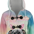 thumbnail image 4 of Happy Easter Pitbull with Bunny Ear Headband and Flowers All Over Print 3D Hooded Duffle Toggle Coat Terrier Dog Lover - 13001, 4 of 6