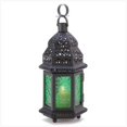 thumbnail image 1 of C. Alan 13244 Lanterne Marocaine en Verre Vert, 1 of 1