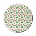 thumbnail image 1 of Tropical Mouse Pad for Computers, Fresh Exotic Fruits Mini Hearts and Polka Dots, Round Non-Slip Thick Rubber Modern Gaming Mousepad, 8" Round, White Multicolor, by Ambesonne, 1 of 2