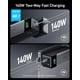 thumbnail image 2 of Batería portátil Anker Powerbank 24000 mAh, 3 puertos con salida de 140 W, con pantalla digital; Negro, 2 of 3
