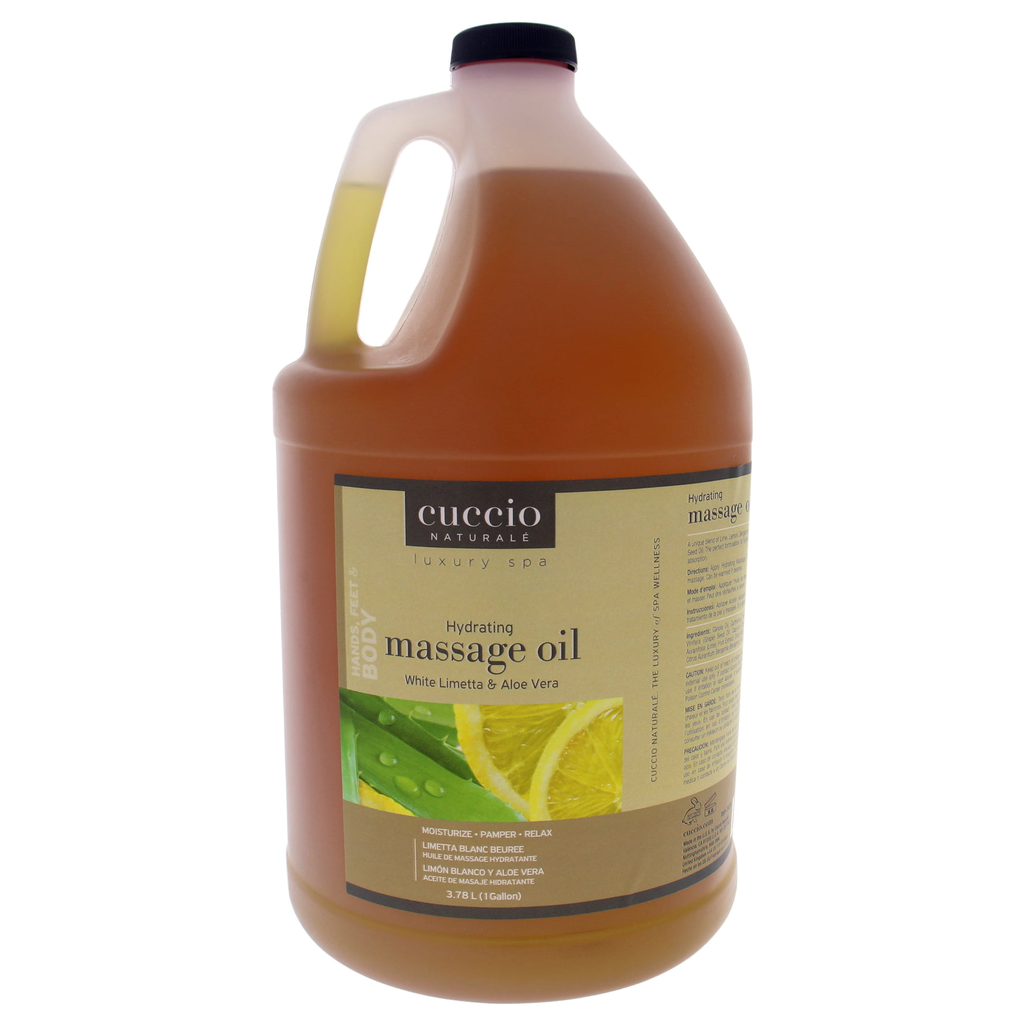 Luxury Spa Hydrating Massage Oil White Limetta and Aloe Vera