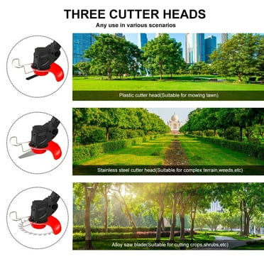 2500W Cordless Weed Eater Electric Brush Cutter Grass String Trimmer Lawn Edger