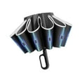 thumbnail image 1 of lionlar Automatic Folding Umbrella 60 Ribs Portable Umbrella Windproof Rain Umbrella Black, 1 of 9