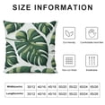 thumbnail image 5 of COMIO Throw Pillow Covers Home Decor Loop Tropical Green Leave Floor Pillow Cover for Couch Cushion Cover Pillow Case Plant Monstera Leaf White, 5 of 5