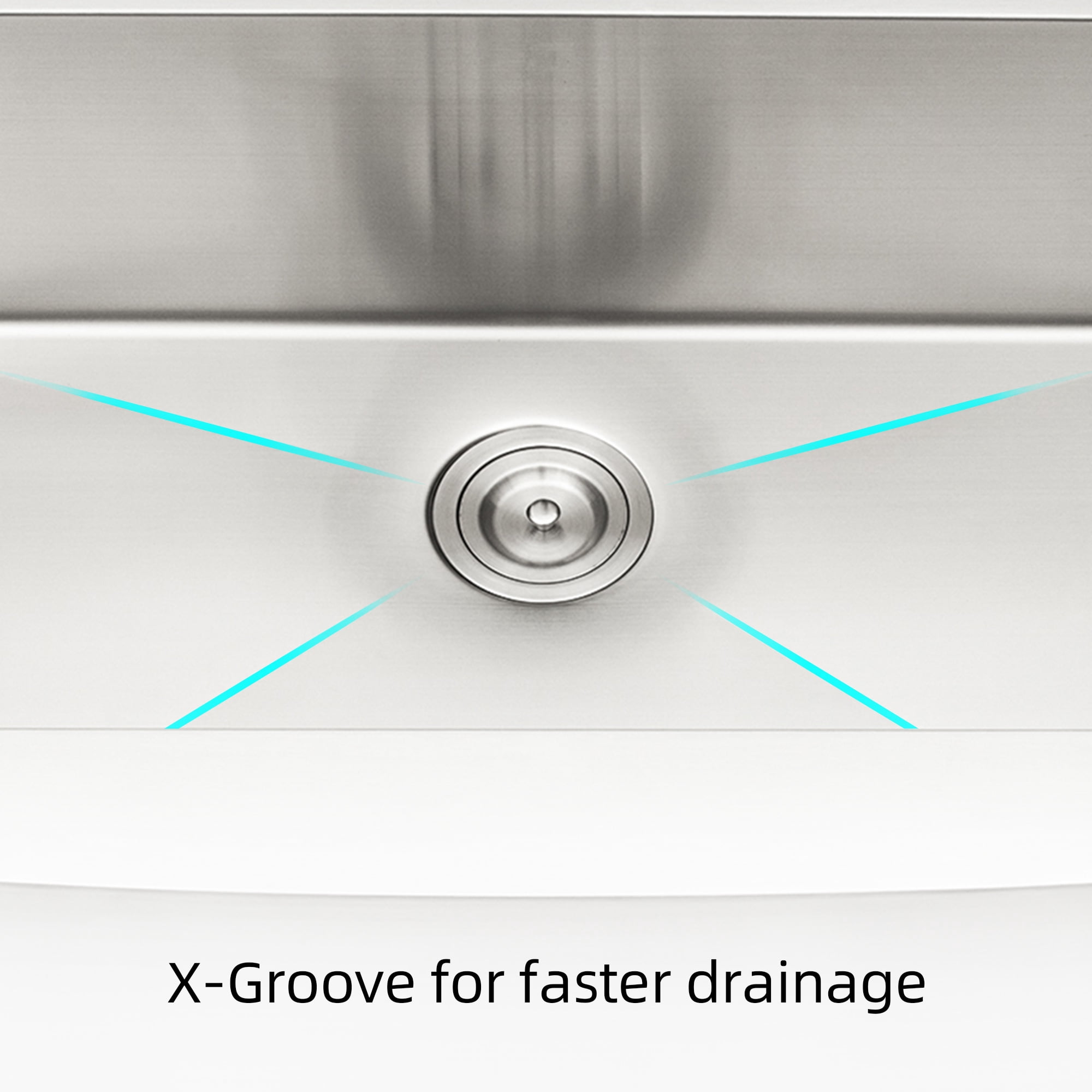 Izzovium 33"x21"x10" Farmhouse Apron Single Bowl Stainless Steel Kitchen Sink, Brushed Nickel, 16 Gauge T304, Dent-Resistant & Rustproof, Easy-Clean Design