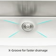 thumbnail image 5 of Izzovium 33"x21"x10" Farmhouse Apron Single Bowl Stainless Steel Kitchen Sink, Brushed Nickel, 16 Gauge T304, Dent-Resistant & Rustproof, Easy-Clean Design, 5 of 12