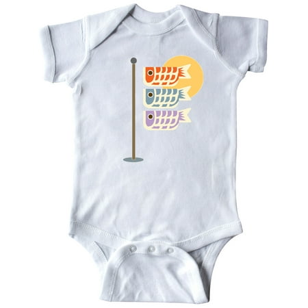 

Inktastic Japanese Carp Fish Flags Gift Baby Boy or Baby Girl Bodysuit