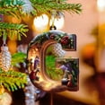 thumbnail image 5 of 26 Letters Christmas Tree Decoration Pendant Christmas Tree Ornaments Personalized DIY Christmas Ornaments Christmas Decoration Xmas Tree Hanging Decor Feature (G), 5 of 7