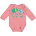 thumbnail image 3 of Inktastic My Mawmaw Loves Me Cute Elephants Boys or Girls Long Sleeve Baby Bodysuit, 3 of 5