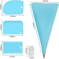 thumbnail image 4 of Silicone Icing Piping Bag,Reusable Cream Pastry Bag and 20× Stainless Steel Nozzle Set DIY Cake Decorating Tool(20×Nozzle, 2×Icing Cream Pastry Bag and 2 X Converter and 3×Scraper) [Energy Class A+], 4 of 7