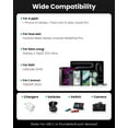 thumbnail image 4 of Holytech 240W USB C to USB C Cable 3.3ft Retractable 5A Fast Charging Type C Cord for 100W USB C Charger [4-Stretch Length] Compatible with i-Phone 15, PS5 Controller, ThinkPad X1 (Black), 4 of 6