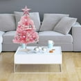 thumbnail image 4 of Hwkond Pre-Lit Artificial Christmas Tree Glowing Mini Christmas Tree Set, 4 of 6
