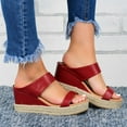 thumbnail image 4 of Sandale Décontractée pour Femmes à Bout Ouvert, Espadrilles à Plateforme Compensée avec Bride Élastique, 4 of 6