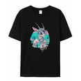 thumbnail image 5 of T Shirts for Women Short Sleeve Cotton Crewneck T-Shirt, Cool Goat Goggles Beach Trendy Tee Tops Casual Basic T-Shirts, XS-5XL Black 4XL, 5 of 7