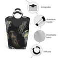 thumbnail image 4 of Bingfone Jellyfish Laundry Hamper,Large Canvas Fabric Lightweight Storage Basket Toy Organizer Dirty Clothes Collapsible, 4 of 6