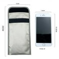 thumbnail image 2 of Security Bag Faraday Bag Anti-Radiation Cell Phone Case Signal Blocking Bag Shield GPS RFID Privacy Case Protection Smartphone 20*10CM silver..., 2 of 5