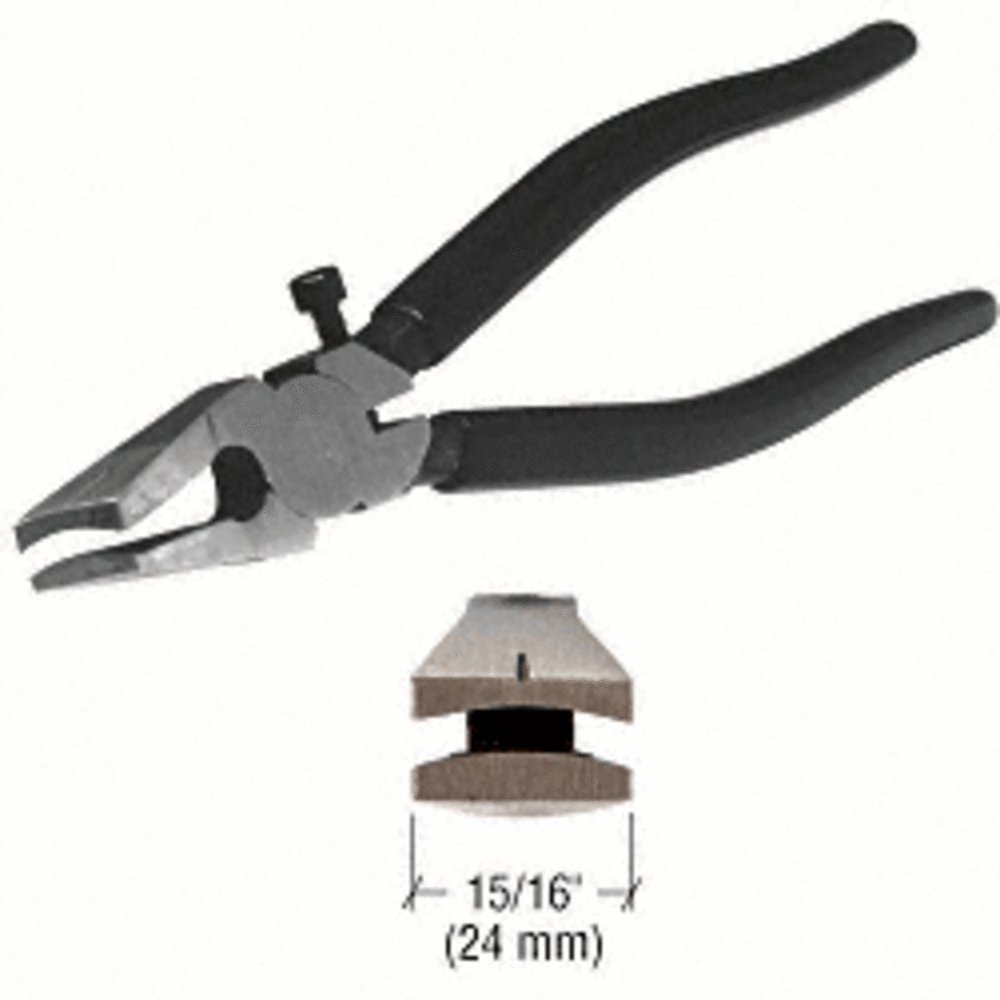 8" Glass Running Pliers, Adjustment Screw for Various Glass