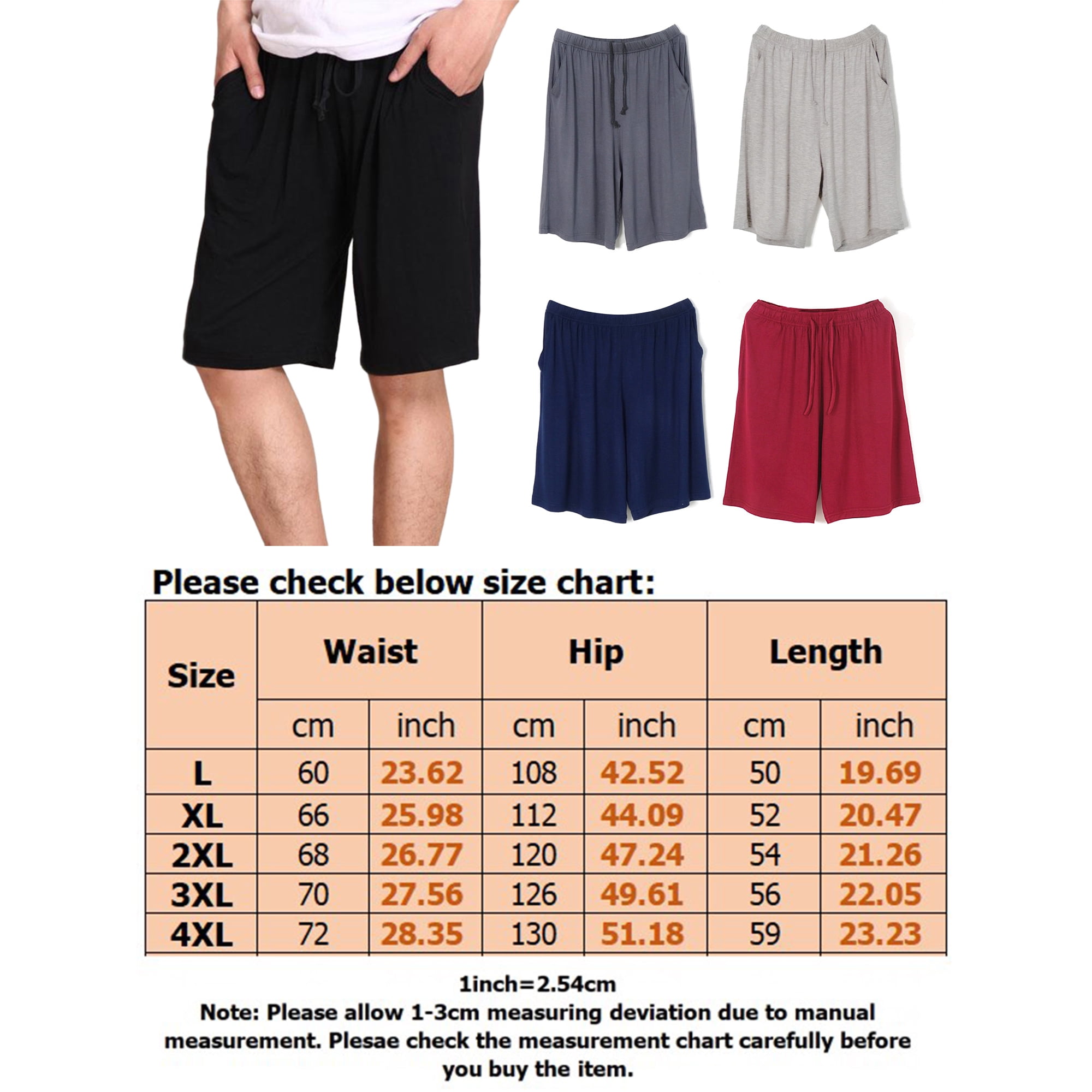 Cvlife Himone Plus Size Lounge Shorts Pans Sleep Pajama Soft Workout Gym Breathable Shorts Pants For Men Other