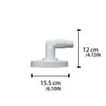 thumbnail image 2 of Practical Skimmer Vacuum Plate Fittings Elbow 90-degree Replacement Bearing Swivel Waterproof Water Purifier Swimming Pool Tools, 2 of 9