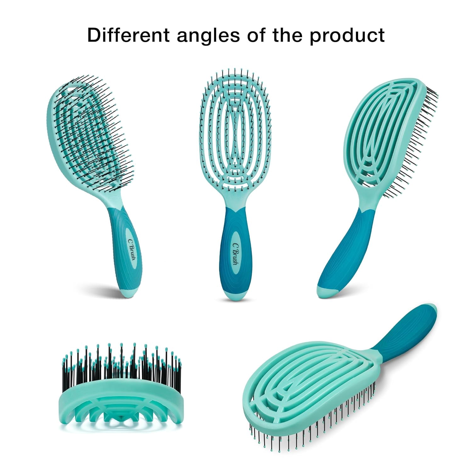 ANHXN professional curved brush provides a smooth and fluffy drying experience. Different colors to choose from