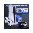 thumbnail image 5 of For PS5 / PS5 Slim Stand Cooling Station with Controller Charger for Playstation 5/Slim Console, PS5 Accessories Vertical Stand with Cooling Fan, RGB Light, Headset Holder, 14 Game Slot, 5 of 7