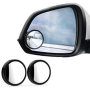 Blind Spot Mirrors,2inch 360° Rotate Blind Spot Side Mirror,Wide Angle Rear View Mirror HD Glass,Adjustable Side