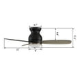 thumbnail image 5 of Smaair 44"  Flush Mount Ceiling Fan with Remote and Dimmable LED Light 3 Blades for Indoor Home, 5 of 7