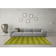 thumbnail image 3 of Ahgly Company Indoor Square Abstract Yellow Contemporary Area Rugs, 8' Square, 3 of 4