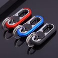 thumbnail image 2 of 2pcs Car Keychains For Men, Car Keychains With 2 Keyrings, Metal Car Keychains, Men's Metal Business Keychain, 2 of 5
