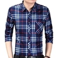 thumbnail image 3 of Camisa a cuadros de manga larga para hombres camisa a cuadros para hombres camisa de ajuste regular para hombres camisa casual para hombres ANGGREK  Otros, 3 of 8