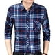 thumbnail image 2 of Camisa a cuadros de manga larga Nikou color rojo M corte regular informal, 2 of 13