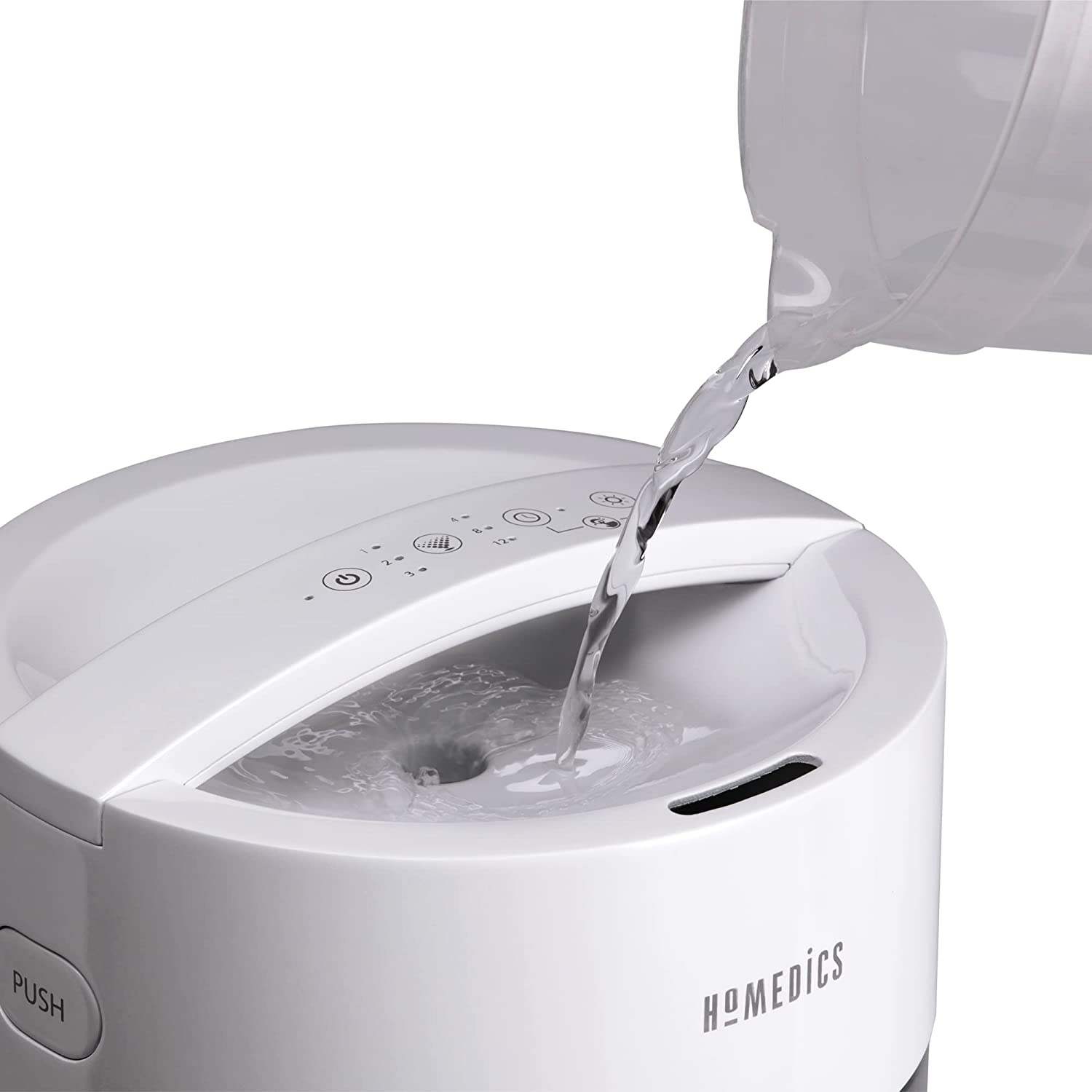 HoMedics Humidifiers for Bedroom, Home, Nursery, Office and Plants. Total Comfort UV-C Ultrasonic Humidifier, Leak Resistant Design, 0.97 Gallon Tank, 35 Hour Run Time, Quiet, Cool
