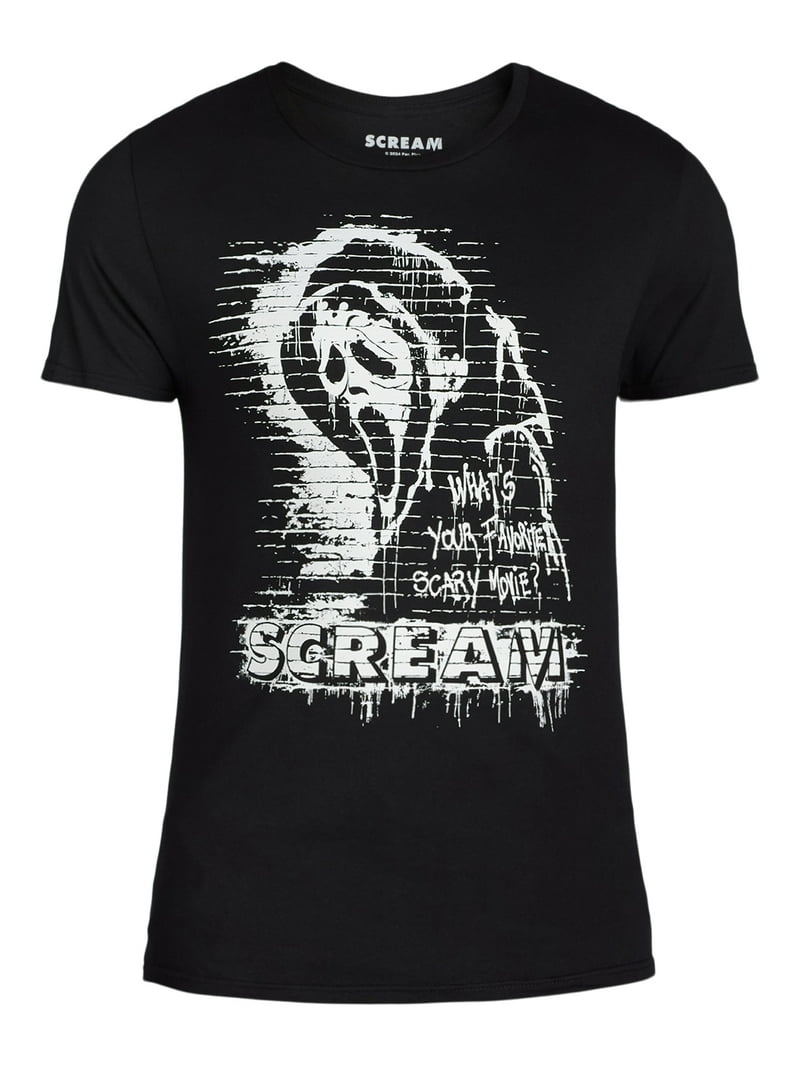 Scream Men's and Big Men's Ghostface Graphic Cotton Tee with Short
