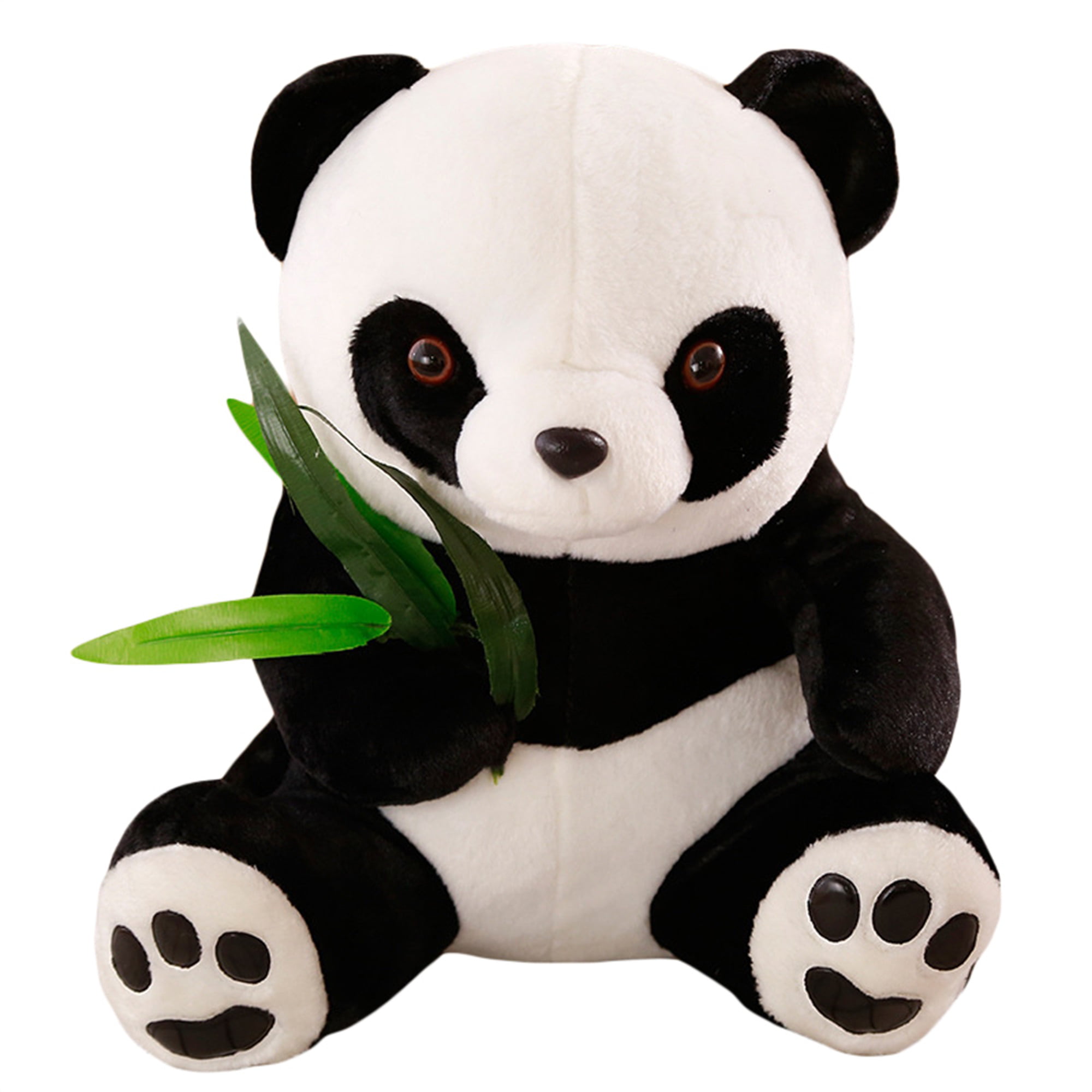 12.6" 32cm PANDA Bears Mom&Baby Stuffed Animal Plush Soft Toy w/Silk Bamboo 