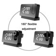 thumbnail image 3 of Projection Alarm Clock For Bedroom, Digital Alarm Clock Radio Dimmer And Usb Charging Ports, 180 Rotable Projectorl, 3 of 5