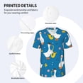 thumbnail image 4 of Daiia Cartoon Goose Mens Baseball Jersey Button Down Shirts Short Sleeve Sports Uniforms-X-Large, 4 of 9