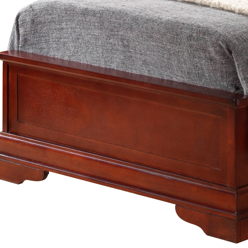 Glory Furniture Louis Phillipe Twin Bed in Cherry Color