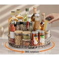 thumbnail image 5 of LHNFT Lazy Susan Turntable Spinner Makeup Organizer - 360 Rotating Vanity Tray, Counter Organizer for Kitchen, Bathroom, Fridge, Cupboards, 5 of 5