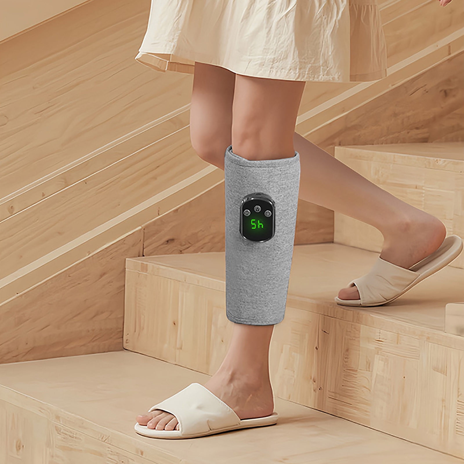 Leg Massager for Circulation And Pain Relief,Air Compression Massager With Heat,Leg Massager With 5 Heat Level Easy to Use For Women And Men