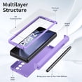 thumbnail image 7 of Feishell for Samsung Galaxy Z Fold5 Case with S Pen &  Pen Holder,Shockproof Hinge Protection Built-in Screen Protector Full Body Protective Anti-slip Matte Slim Phone Cover ,Purple, 7 of 7