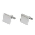 thumbnail image 4 of Gemelos para hombre Gemelos de Tetragonum plateados Proceso de galvanoplastia en blanco Gemelos de acero inoxidable 316L para hombre para fiesta, 4 of 14