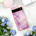 thumbnail image 4 of Compatible with Google Pixel 6A Case Marble Silicone Pink, Google Pixel 6A Case Silicone Shockproof Thin Phone Case Anti-Fingerprint Cover (Light Purple), 4 of 13