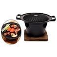 thumbnail image 3 of GROWTH TANK barbecue Personne Sans Fumée Antiadhésif Portable Four Triangulaire Gril Rôtissage Courbe Rayures, 3 of 9