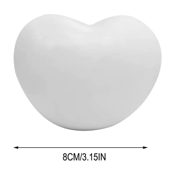 Eespoir Heart Shaped Night Light, Cute LED Bedside Lamp, Soft Luminous Bedroom Decoration, For Mood Lighting, Nursery, Romantic Ambiance, Plug In Nightlight(B-3.15")