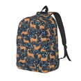thumbnail image 1 of Easygdp Reindeer Mochila de Lona Resistente para Laptop, Compatible con Laptops de 15 a 17 pulgadas, Ideal para Escuela, Trabajo y Viajes-Small, 1 of 5