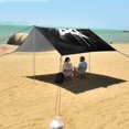 thumbnail image 7 of Portable Beach Tent Sun Shelter With Ground Pegs Water And Wind Resistant Sun Shade Canopy Angle Adjustable Grunge-style, 7 of 7