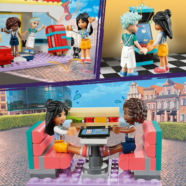LEGO Friends 41728 Le Snack du Centre-Ville, Jouet Enfants 6 Ans,  Mini-Poupées Liane, Aliya - ADMI